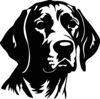 Pointer  silhouette portrait vector