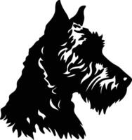 Pumi  silhouette portrait vector