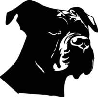 Presa Canario silhouette portrait vector