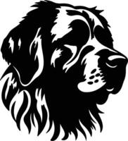 Leonberger  silhouette portrait vector