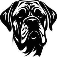 Mastiff  silhouette portrait vector