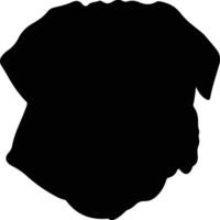 Neapolitan Mastiff  silhouette portrait vector