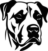 Dogo Argentino  silhouette portrait vector