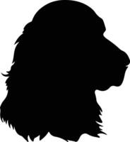 Field Spaniel  silhouette portrait vector