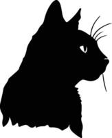 Foldex Cat  silhouette portrait vector