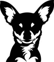 Chihuahua  silhouette portrait vector