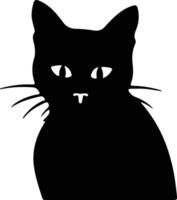 Bambino Cat silhouette portrait vector