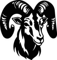 bighorn sheep silhouette portrait vector