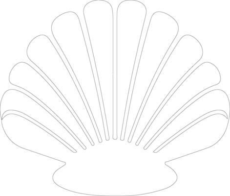 clam outline silhouette