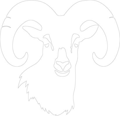 dallsheep outline silhouette