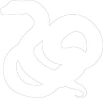 boaconstrictor outline silhouette vector