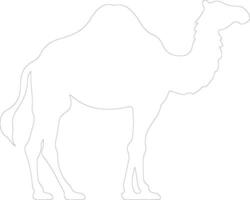 camel outline silhouette vector