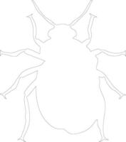 junebug  outline silhouette vector