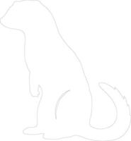 mongoose  outline silhouette vector