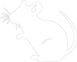 rodent   outline silhouette vector