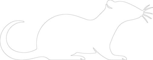 shrew   outline silhouette vector