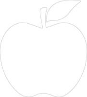 apple  outline silhouette vector