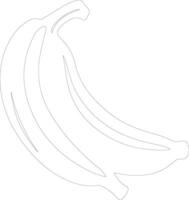 banana  outline silhouette vector