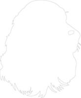 Gordon Setter  outline silhouette vector