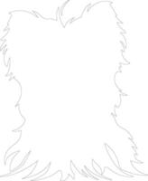 Affenpinscher  outline silhouette vector