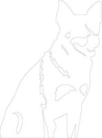 Beauceron  outline silhouette vector