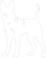 Beauceron  outline silhouette vector