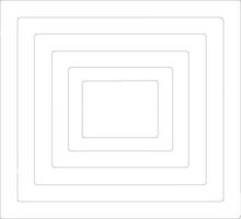 Square outline silhouette vector