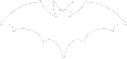 Bat outline silhouette vector