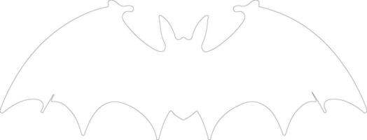 Bat  outline silhouette vector