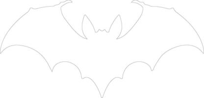 Bat  outline silhouette vector