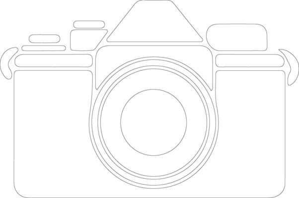 Camera icon  outline silhouette