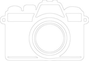 Camera icon  outline silhouette vector