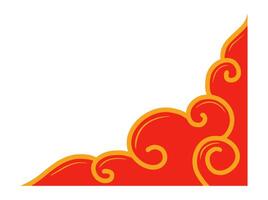 Chinese New Year Frame Border Background vector