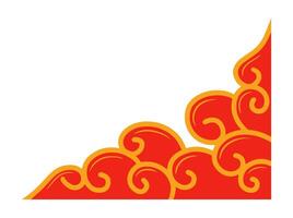 Chinese New Year Border Frame Background vector