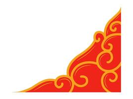 Chinese New Year Border Frame Background vector