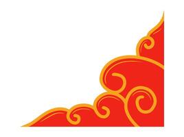 Chinese New Year Border Frame Background vector