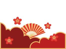 Chinese Corner Border Background Illustration vector