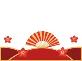 Chinese Corner Border Background Illustration vector