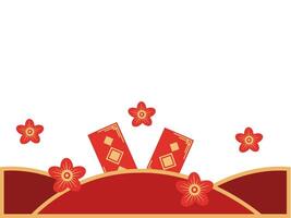 Chinese New Year Frame Border Background vector