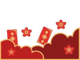 Chinese Corner Border Background Illustration vector