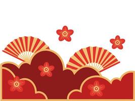 Chinese Corner Border Background Illustration vector