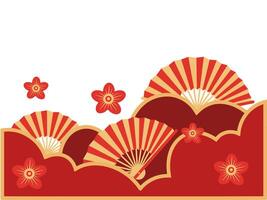 Chinese New Year Frame Border Background vector