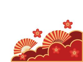 Chinese New Year Frame Border Background vector