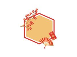 Chinese New Year Frame Background vector