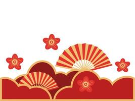 Chinese New Year Frame Border Background vector