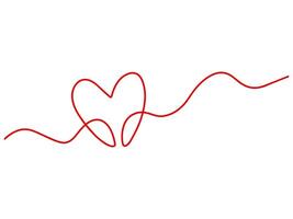 Heart Line Art Background Illustration vector