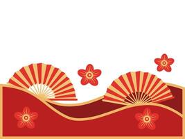 Chinese New Year Frame Border Background vector