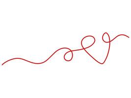 Valentines Heart Line Art Background vector