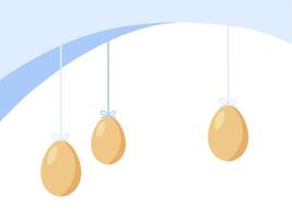 Easter Background Eggs Frame Illustration vector