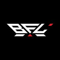bfl letra logo vector diseño, bfl sencillo y moderno logo. bfl lujoso alfabeto diseño